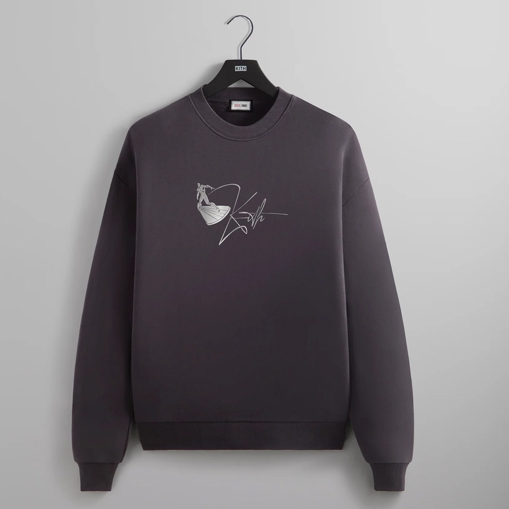 KITH x Marvel Herald Silver Surfer Nelson Crewneck |2024 |XL |NWT
